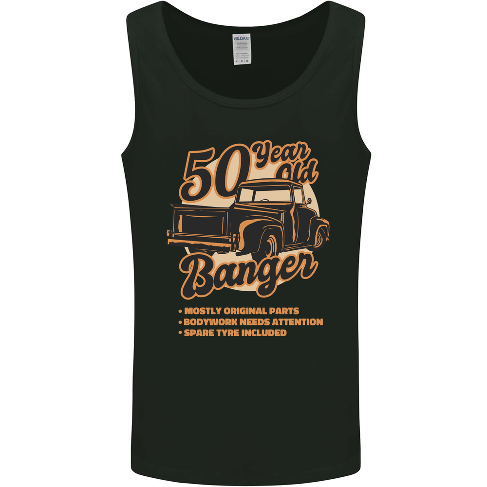 50 Year Old Banger Birthday 50th Year Old Mens Vest Tank Top