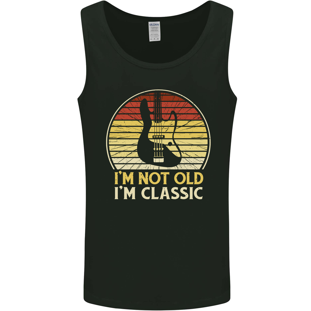 Im Not Old Classic Guitar Rock n Roll Punk Mens Vest Tank Top