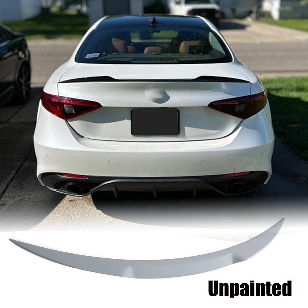 Fit For Alfa Romeo Giulia 952 2015-2023 Grey Rear Trunk Spoiler Highkick Wing