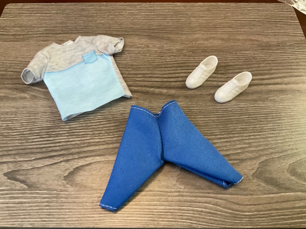 Mattel Ken Doll Barbie Clothes Shirt Shorts Shoes Outfit Set Lot