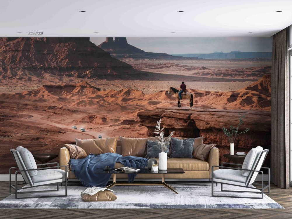 3D Gobi Desert Sandstone Landscape Wall Murals Wallpaper Murals Wall Sticker