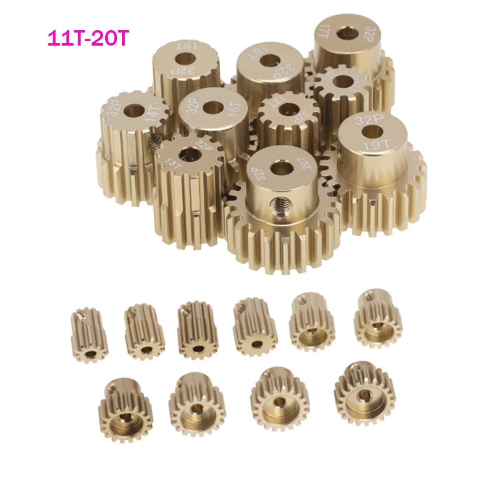 High-Strength Metal Alloy Pinion Gear M0.8 32P for 1/10 1/8 RC Crawlers