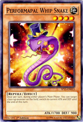 Performapal Whip Snake - SP15-EN013 - Common - 1st Edition - Lightly Played