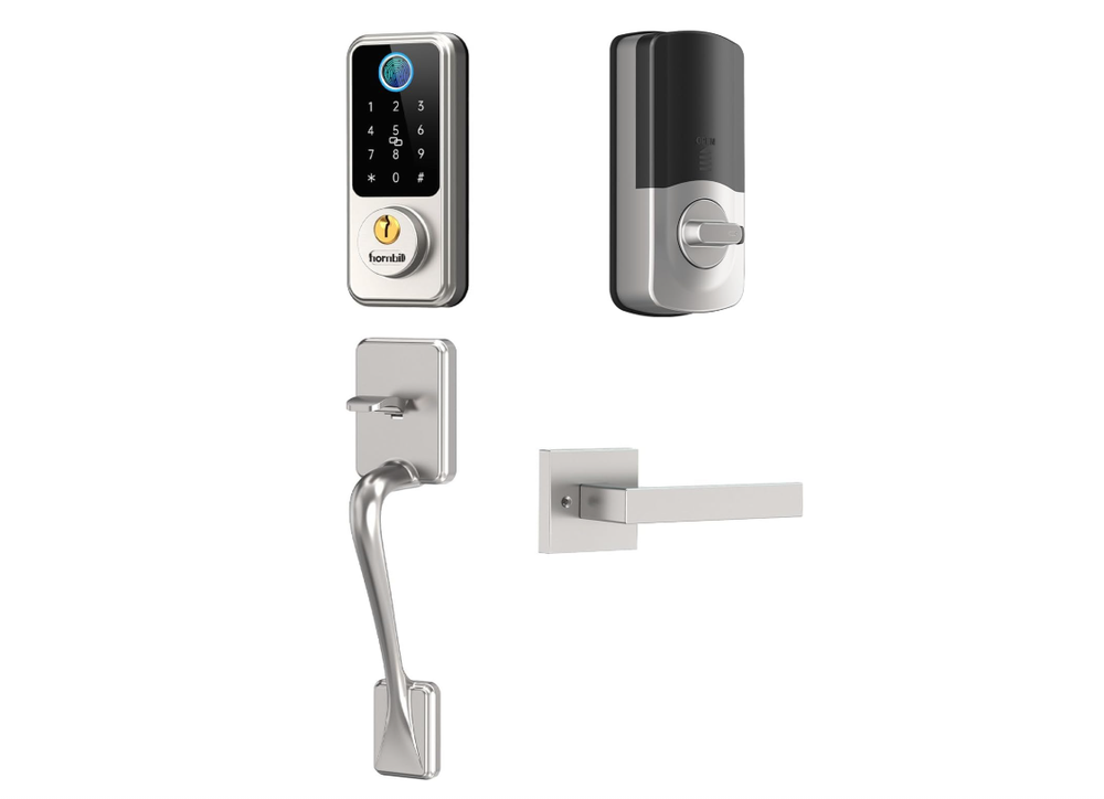 Smart Keyless Entry Deadbolt Lock with Handle for Front Door