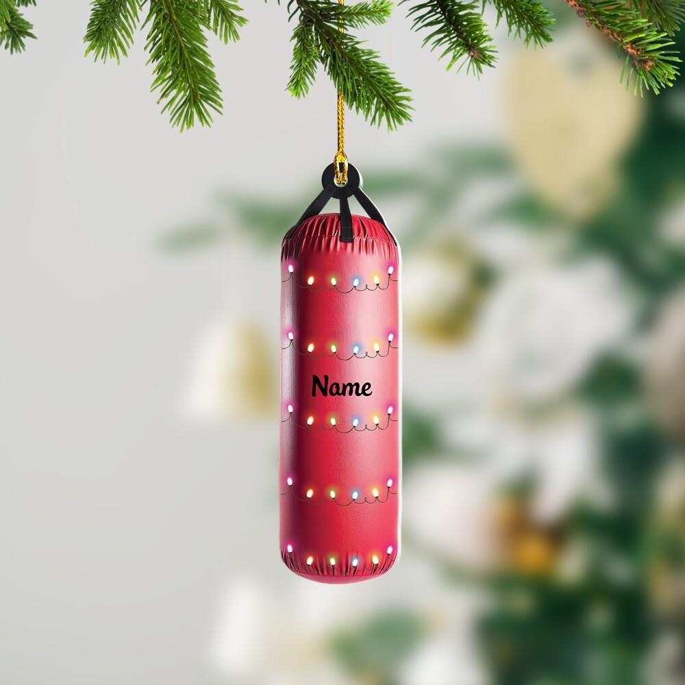 Punching Bag Christmas Ornament  Boxing Christmas Ornament  Boxer Ornament Gift
