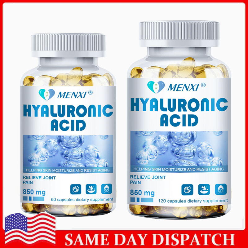 Hyaluronic Acid Supplement Joint Support Help Reduce Wrinkles 60/120Softgels