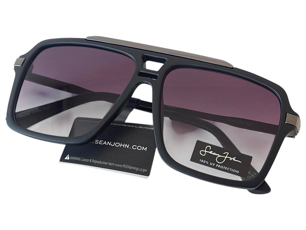 Men's Sean John Sunglasses Cool Shade Big Lenses Hip Hop Fashion Pilot Style New