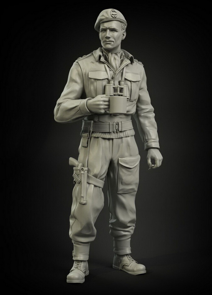 Panzer Art 1/35 British RAC Officer in North Africa/Italy