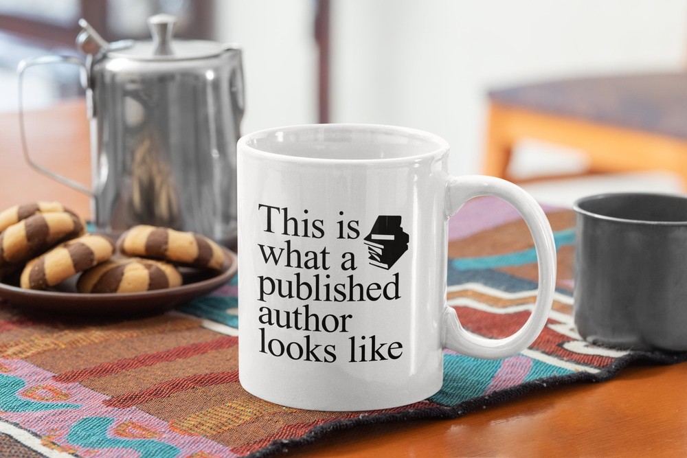 Funny Writer Coffee Mug - A Published Author Looks Like This - White Ceramic Mug