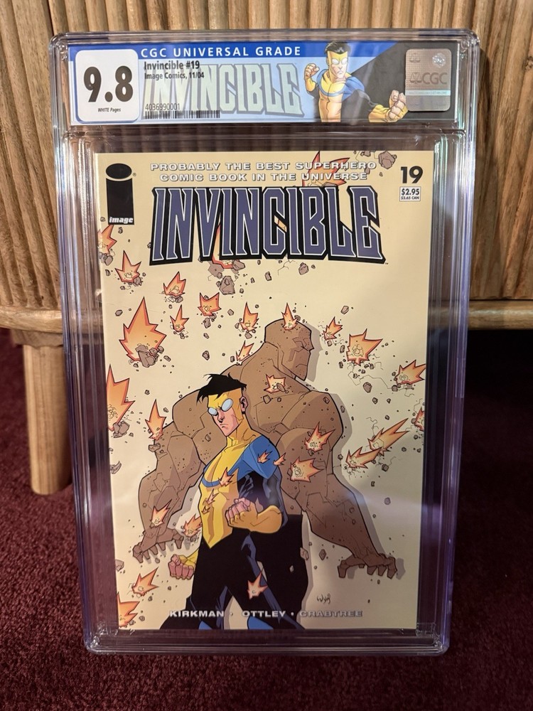 Invincible #19 CGC 9.8 Image 2004 1st Battle Beast Amazon Custom Label 🔥🔥🔥