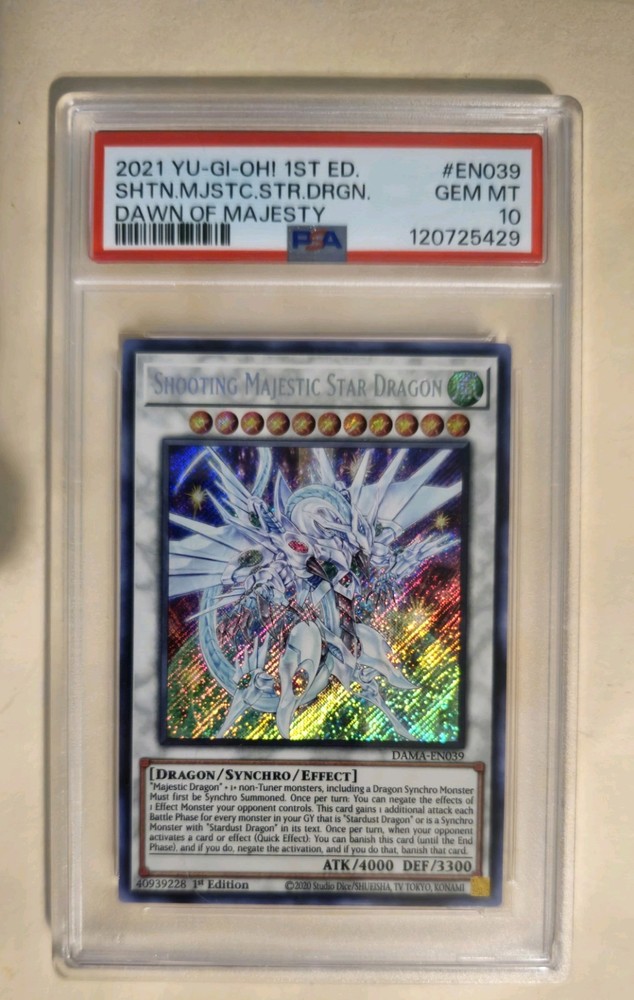 Shooting Majestic Star Dragon Secret Rare 1st Edition PSA 10