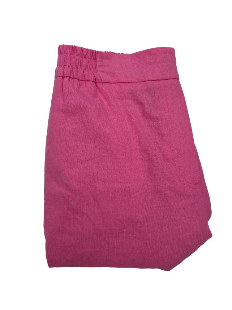 ZARA Pink Wide Leg High Rise Linen Blend Pants Women’s Size Medium