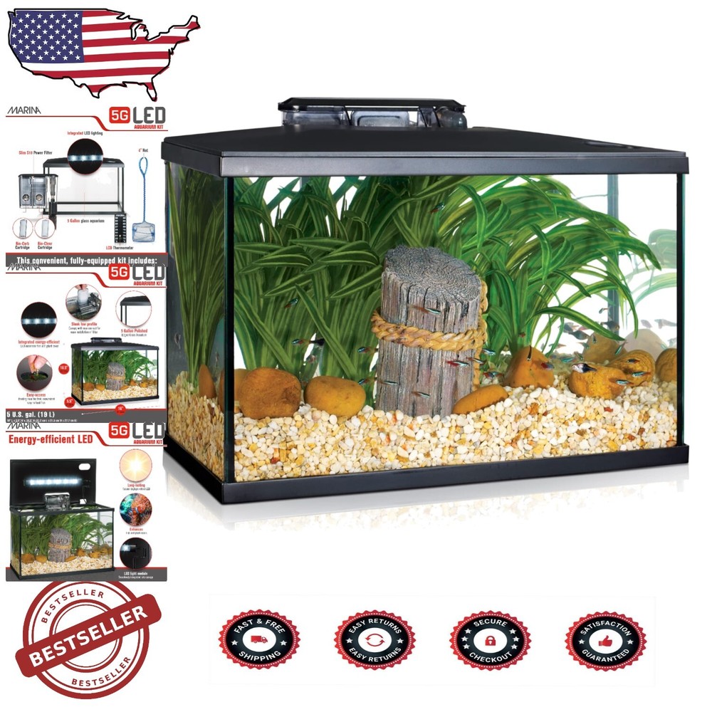 19L LED Aquarium Kit for Beginners – Ideal Starter Tank for Fish Lovers