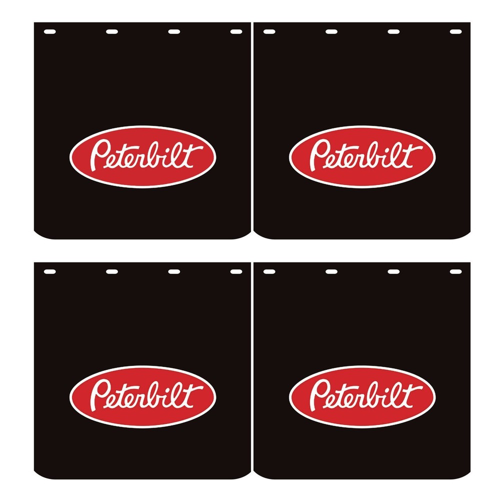 24x24 PVC Polymer Semi Truck Mud Flaps 2 Pairs Tractor Trailer Mudflaps