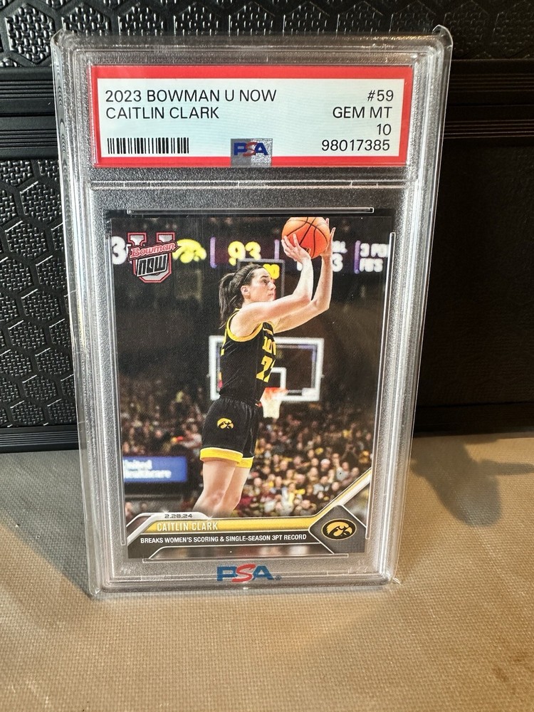 2023 Bowman University Now Caitlin Clark #59 PSA 10