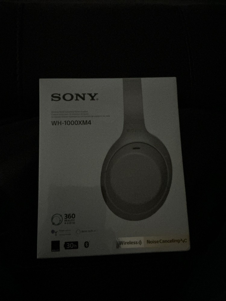 Sony WH-1000XM4 Wireless Over-Ear Headphones- Silver