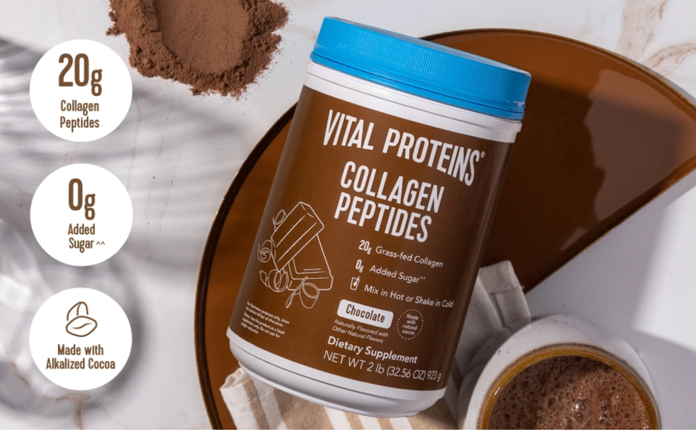 Vital Proteins Natural Whole Nutrition Collagen Peptides, CHOCOLATE, 2 lbs