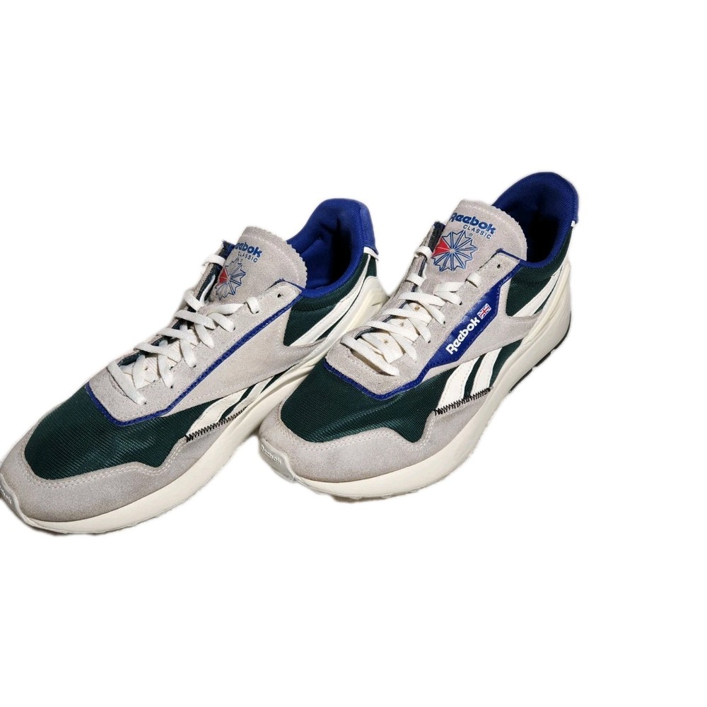 Reebok Classic Leather Legacy AZ Size 10.5 in Chalk Forest Cobalt