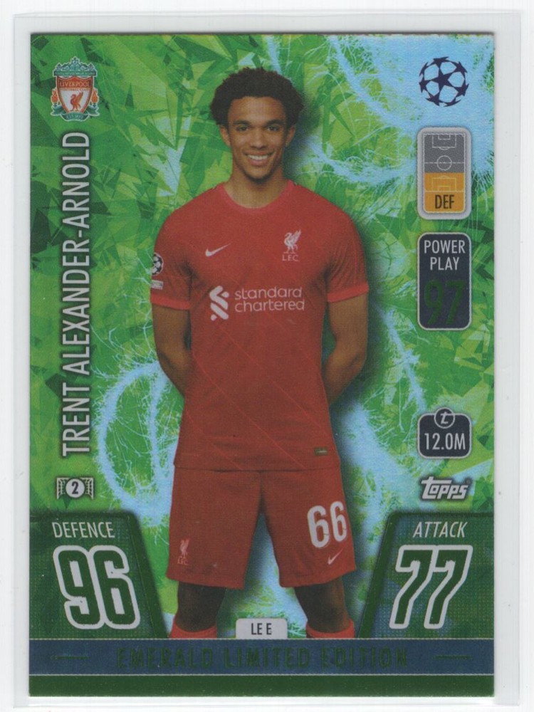 2021 Topps Match Attax UEFA Emerald Limited Edition Trent Alexander-Arnold