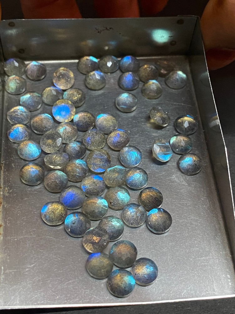 Labradorite Faceted Round Loose Gemstone 1.5mm to 11x11mm Natural DG