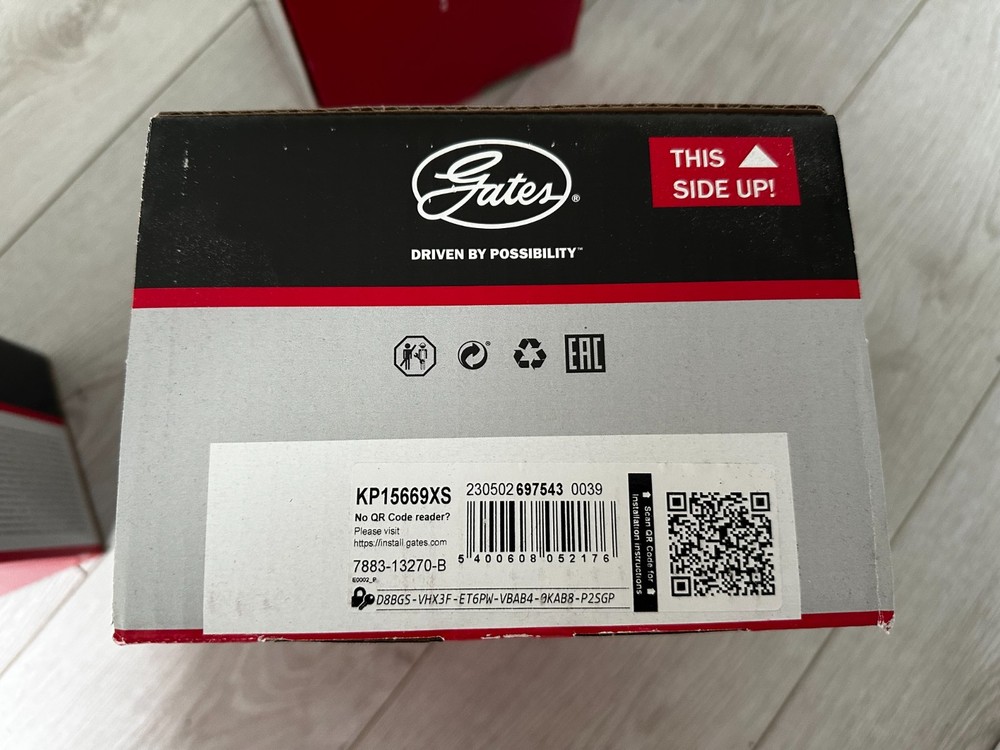 Gates KP15669XS PowerGrip Timing Belt & Water Pump Kit