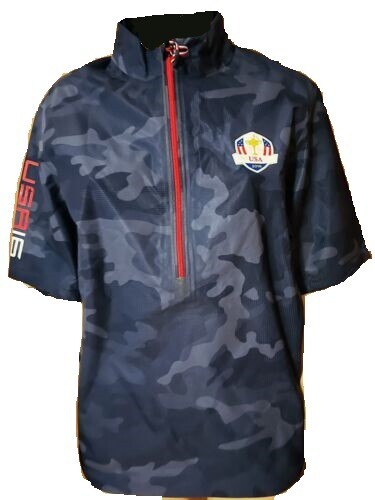 OFFICIAL 2016 RYDER CUP TEAM USA RLX Ralph Lauren Golf Camo Rain Shirt Jacket M
