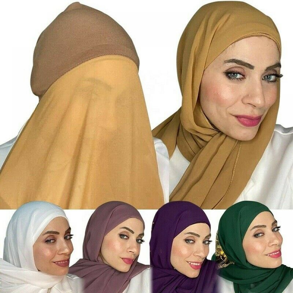 One Piece Amira Cap Instant Hijab for Muslim Women Islamic Headscarf Shawl Wrap