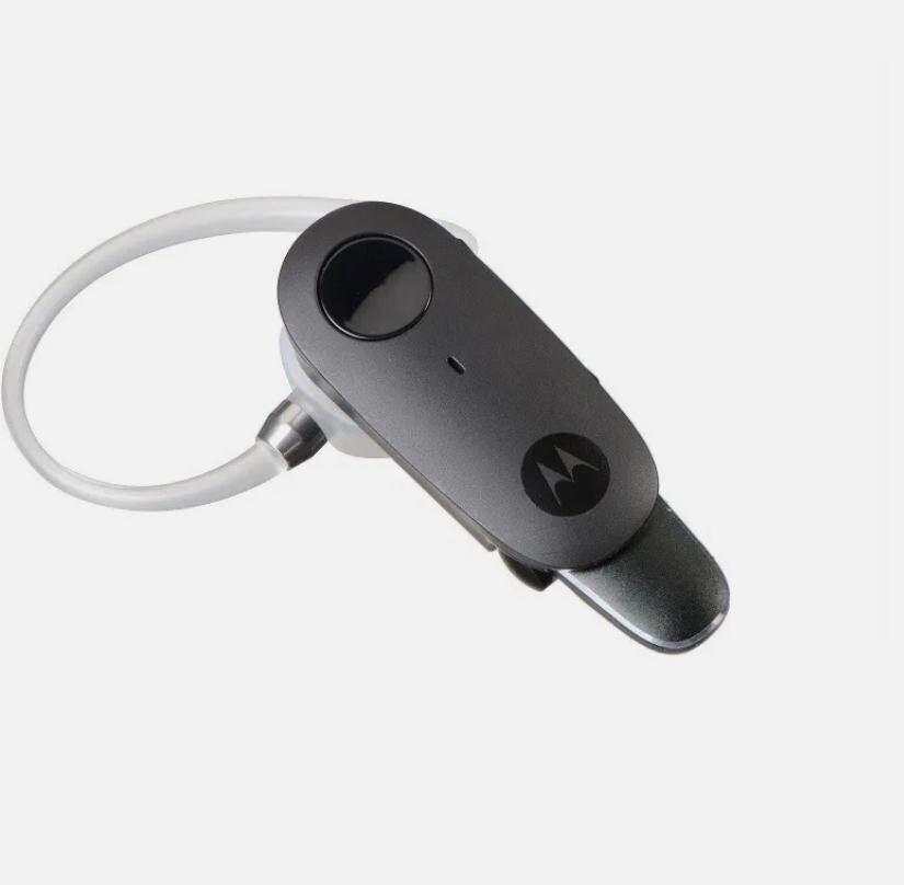 Motorola Boom HX600 Bluetooth Headset Black Clear Ear Hook Wireless