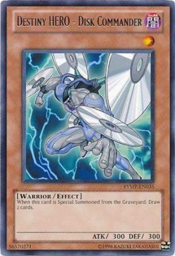 Destiny HERO Disk Commander RYMP-EN035 Rare Unlimited Edition Light Play