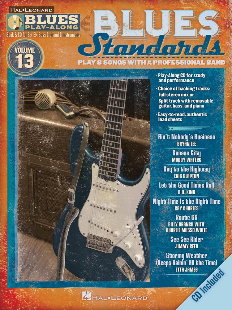 Blues Standards Blues Play-Along Vol 13 for Bb Eb C BC Sheet Music Song Book CD