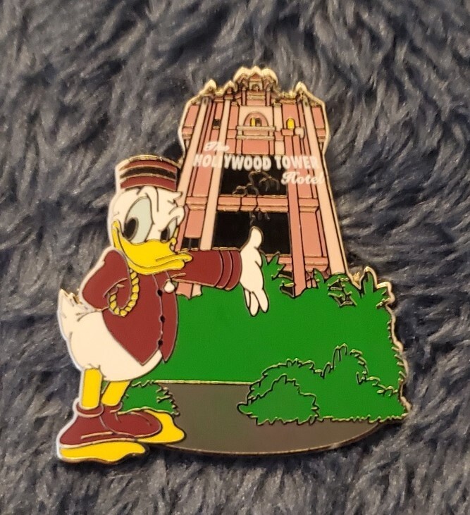 Disney Tower of Terror Parks Adventure Donald Bellhop Starter Pin