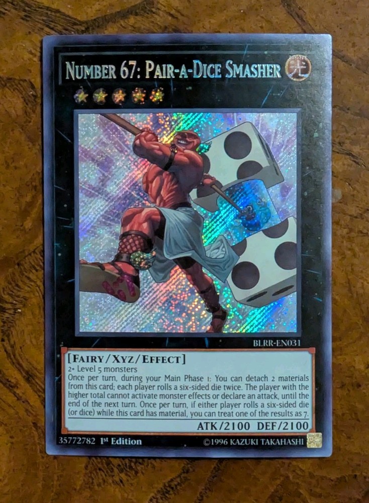 Near Mint 1st Ed Yu-Gi-Oh BLRR-EN031 Number 67 Pair-a-Dice Smasher