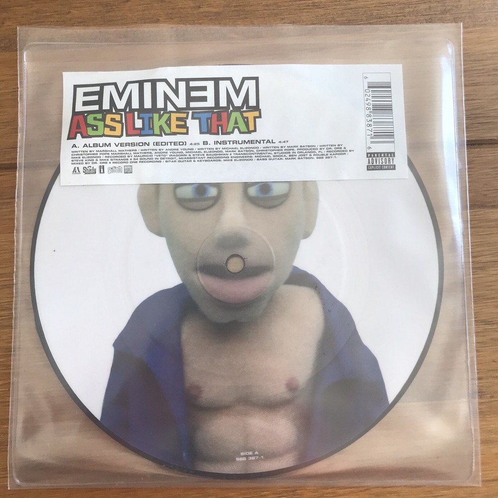 Eminem Ass Like That 7-Inch Picture Disc Vinyl