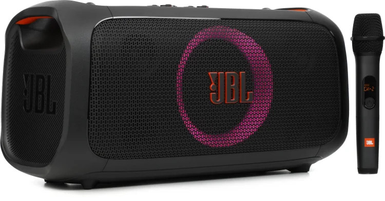 JBL PartyBox On-the-Go Essential Portable Bluetooth Speaker with Lighting