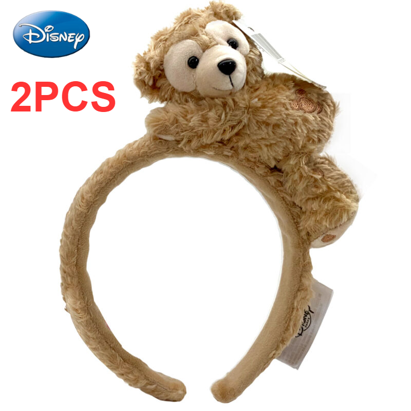Disney Park Brown Duffy Bear Plush Headband with Ears Hair Accessory  