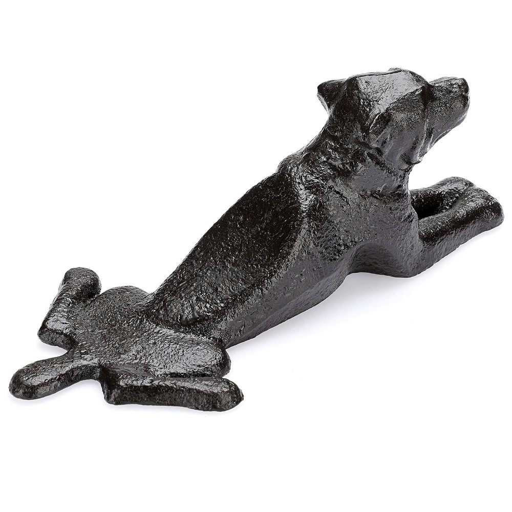 Sumnacon Cast Iron Cute Dog Door Stop - Heavy Duty Rustic Door Stopper Avoid ...