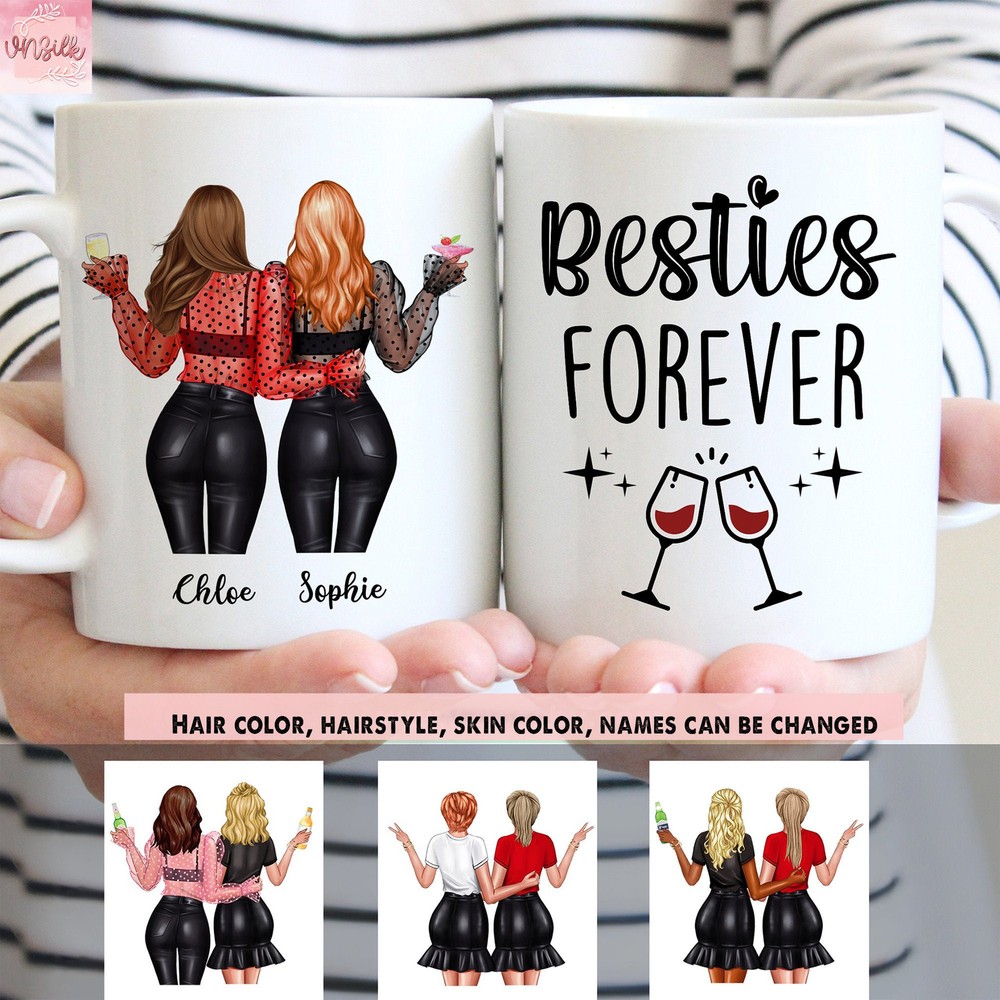 Bestie Forever Mug Best Friends Personalized Mug Best Friends Gifts Bestie Mug
