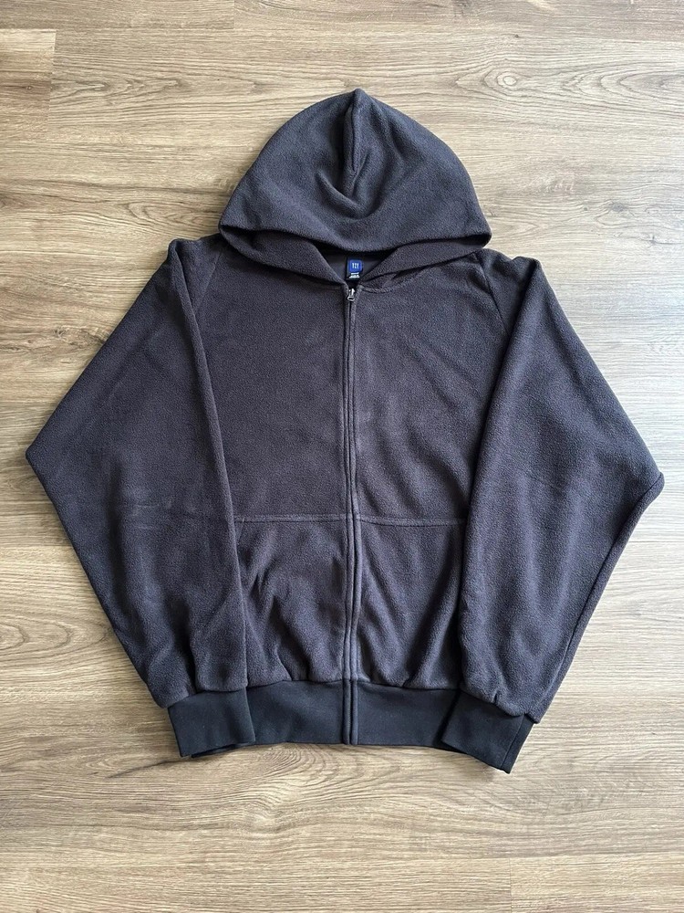 Yeezy Gap Balenciaga Poetic Black H14 Zip Hoodie Size L New Unreleased