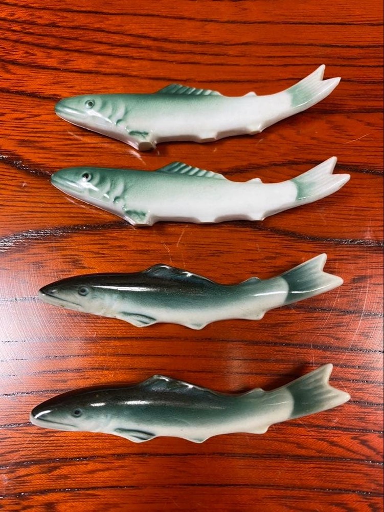 Fish-shaped chopstick rest set of 4 (2 types x 2 pieces) Japanese tableware