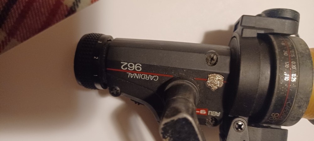 Vintage Abu Garcia graphite 962 Ball Bearing Cardinal Spinning Reel Fishing