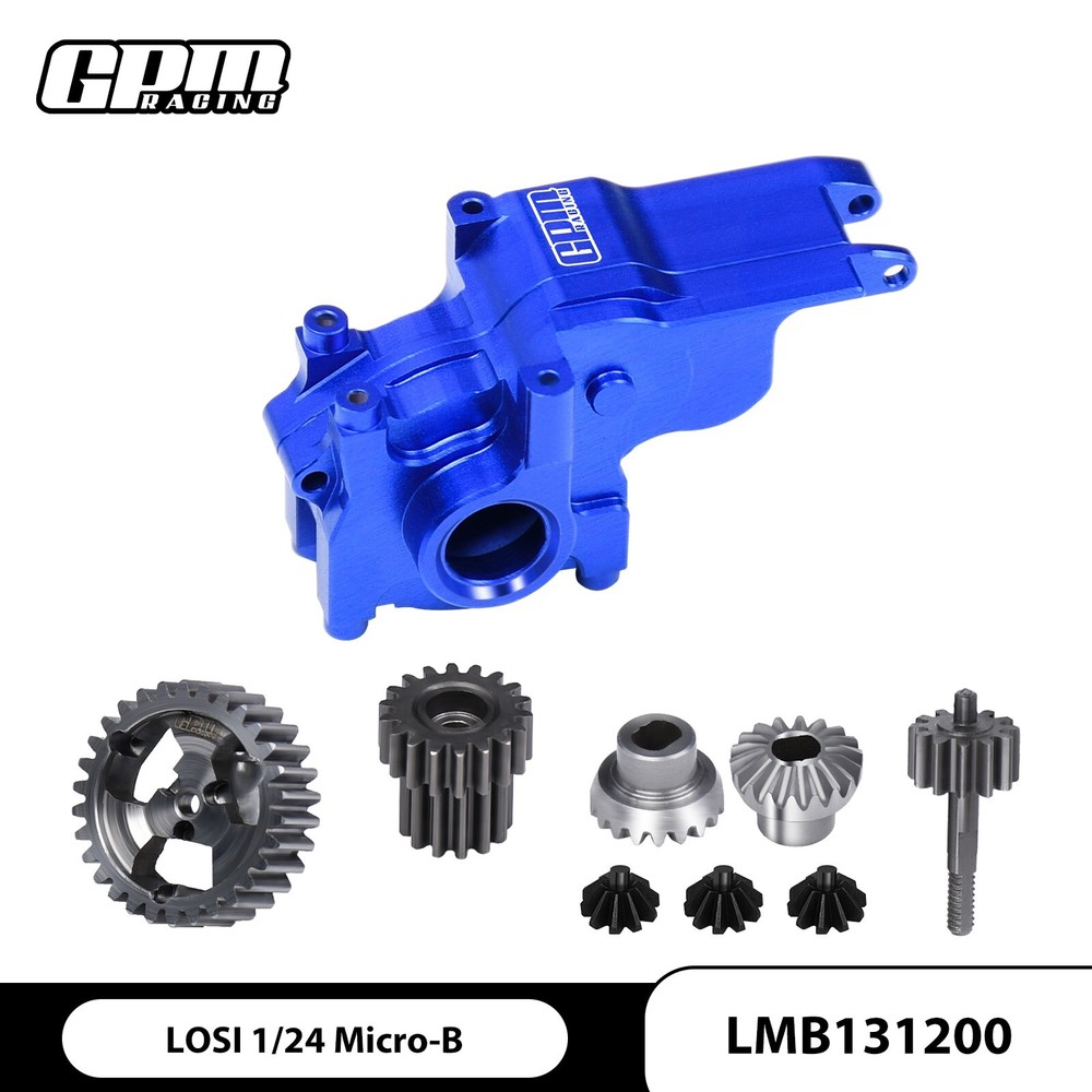 GPM 7075Alu Transmission Case+40Cr Steel Gear Set LOSI 1/24 Micro-B 1/28 Micro-T