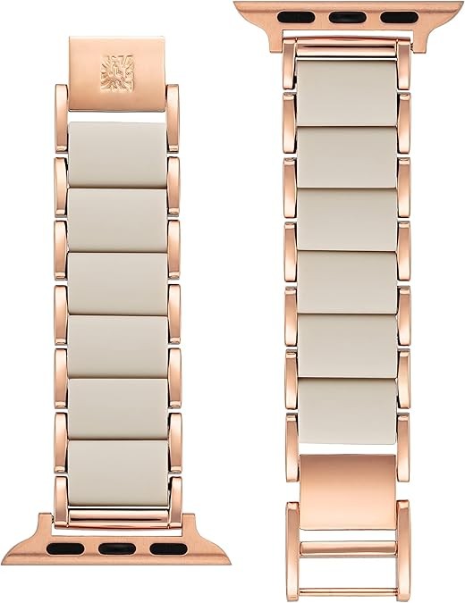 Anne Klein Rubberized Fashion Bracelet for Apple Watch NEW $75 42/44/45/MM