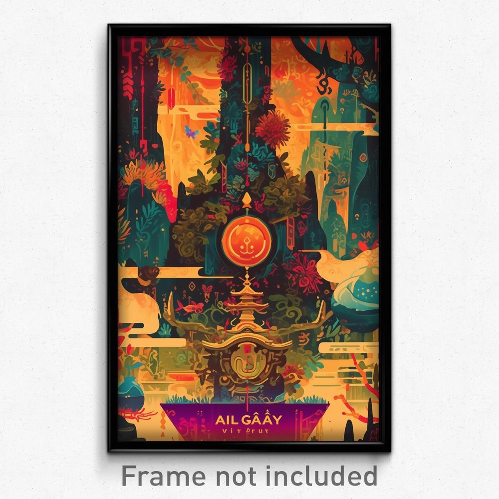 Vintage Vietnamese Movie Poster Art Print - Alive Granary Retro Film