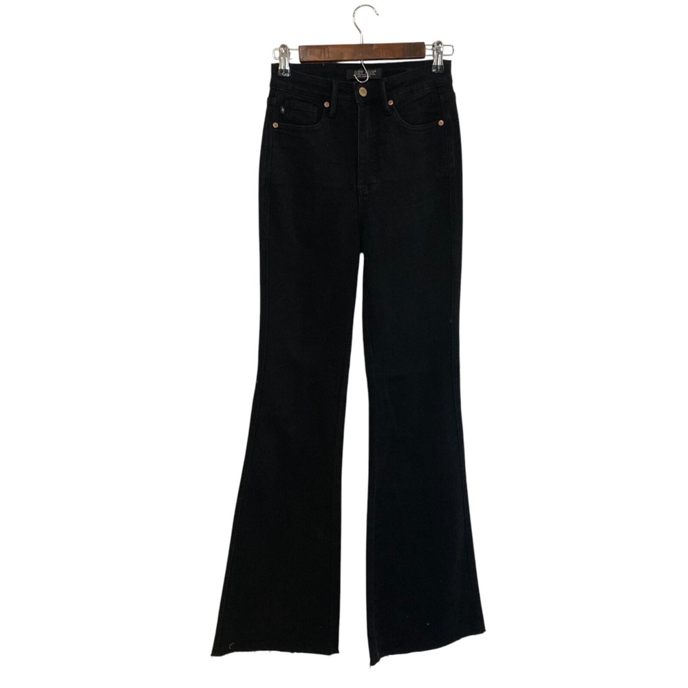 Judy Blue Womens High Rise Flare Jeans with Control Top Black Size 1/25 JB8869