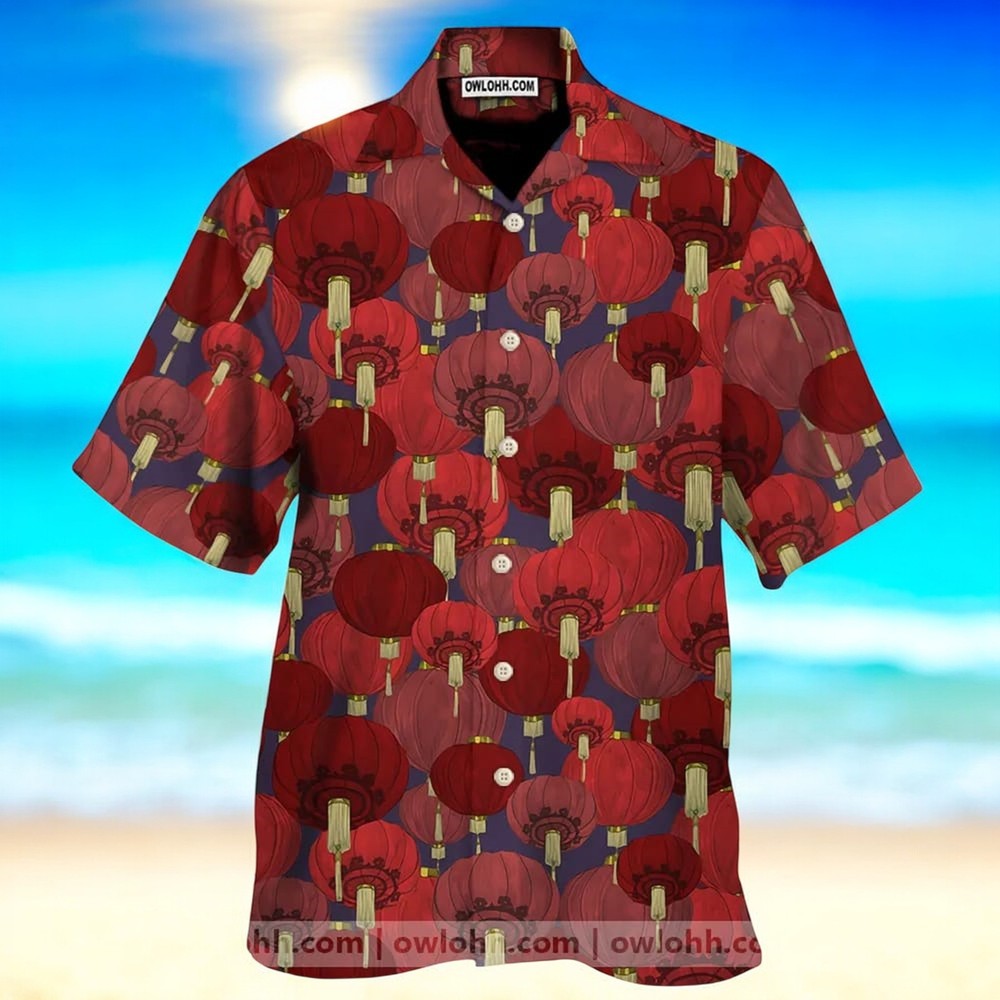 3D Lantern Hawaiian Shirt with Vibrant Design