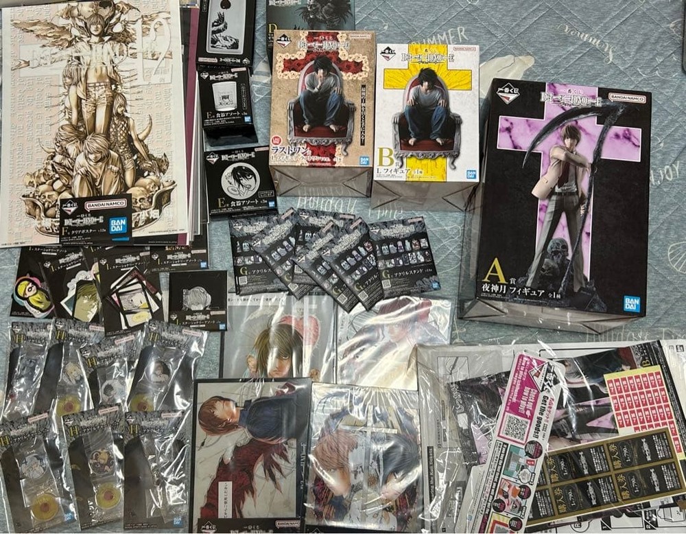 Death Note Ichiban Kuji Full Complete Set All Prizes Last One Figure New