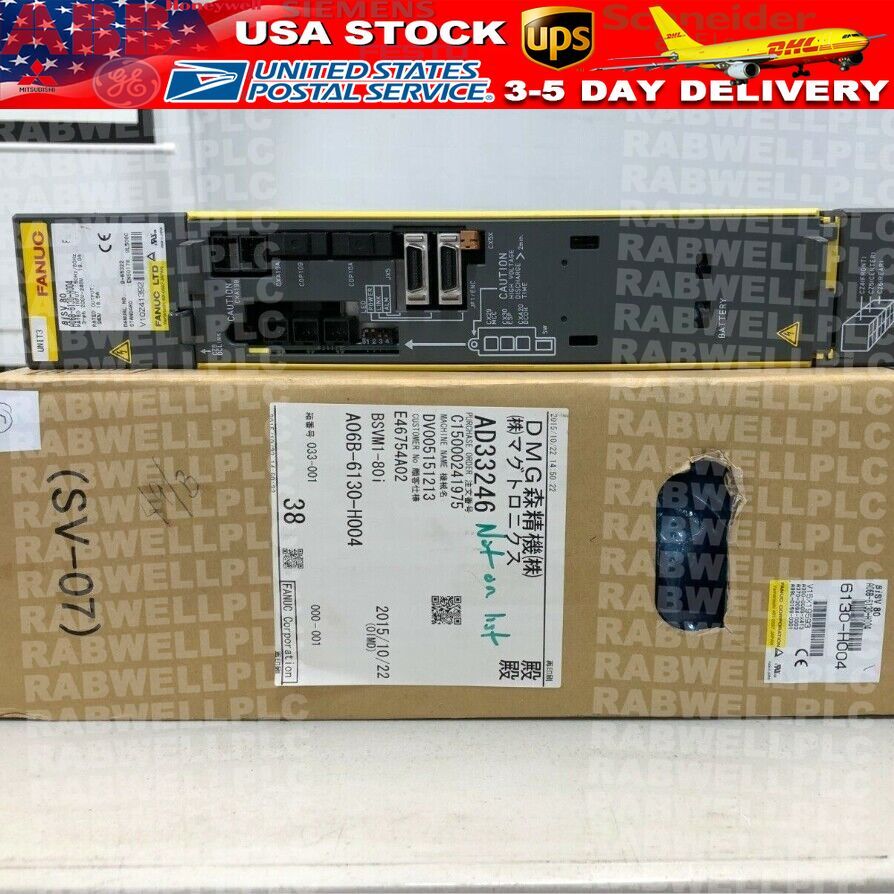 Fanuc A06B-6130-H004 Servo Amplifier, New/Guaranteed, U.S Seller, Price Reduced