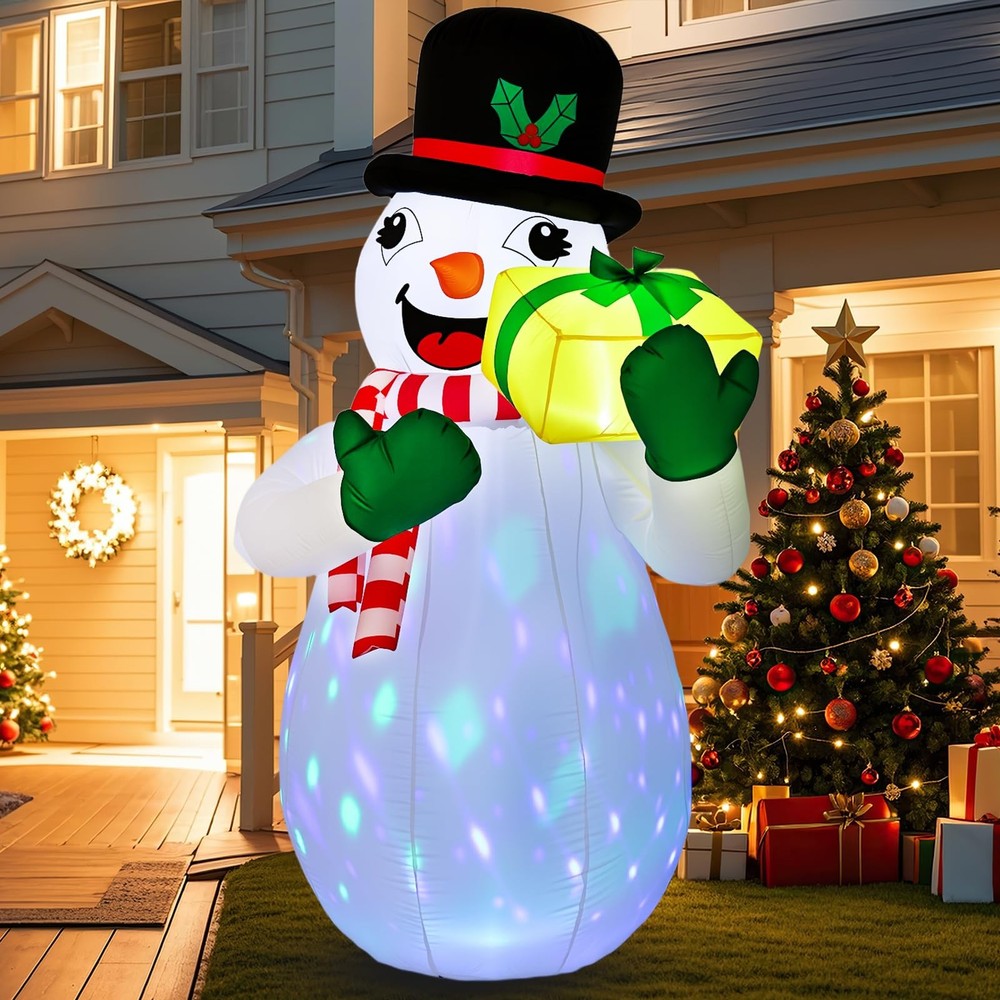 Christmas Inflatable Outdoor Decorations, Inflatable Cute Blow Up Yard Decora...