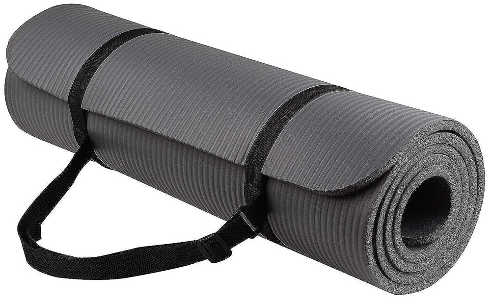 All Purpose 1/2-Inch Extra Thick High Density Anti-Tear Exercise Yoga Mat wit...