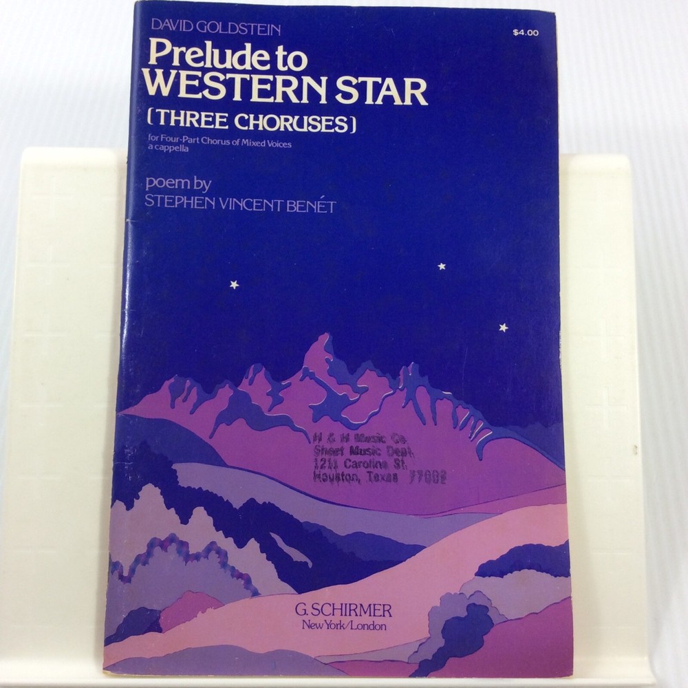 Western Star David Goldstein SATB Choral Prelude Songbook